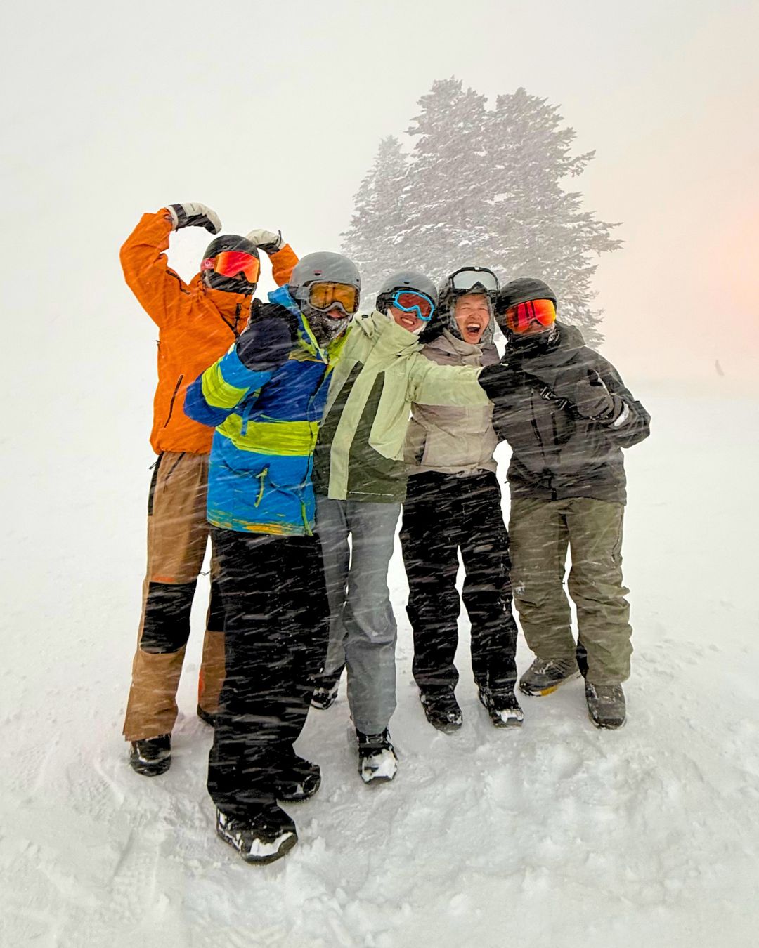 Snoway Academy Kiroro 私人滑雪課程學員合照
